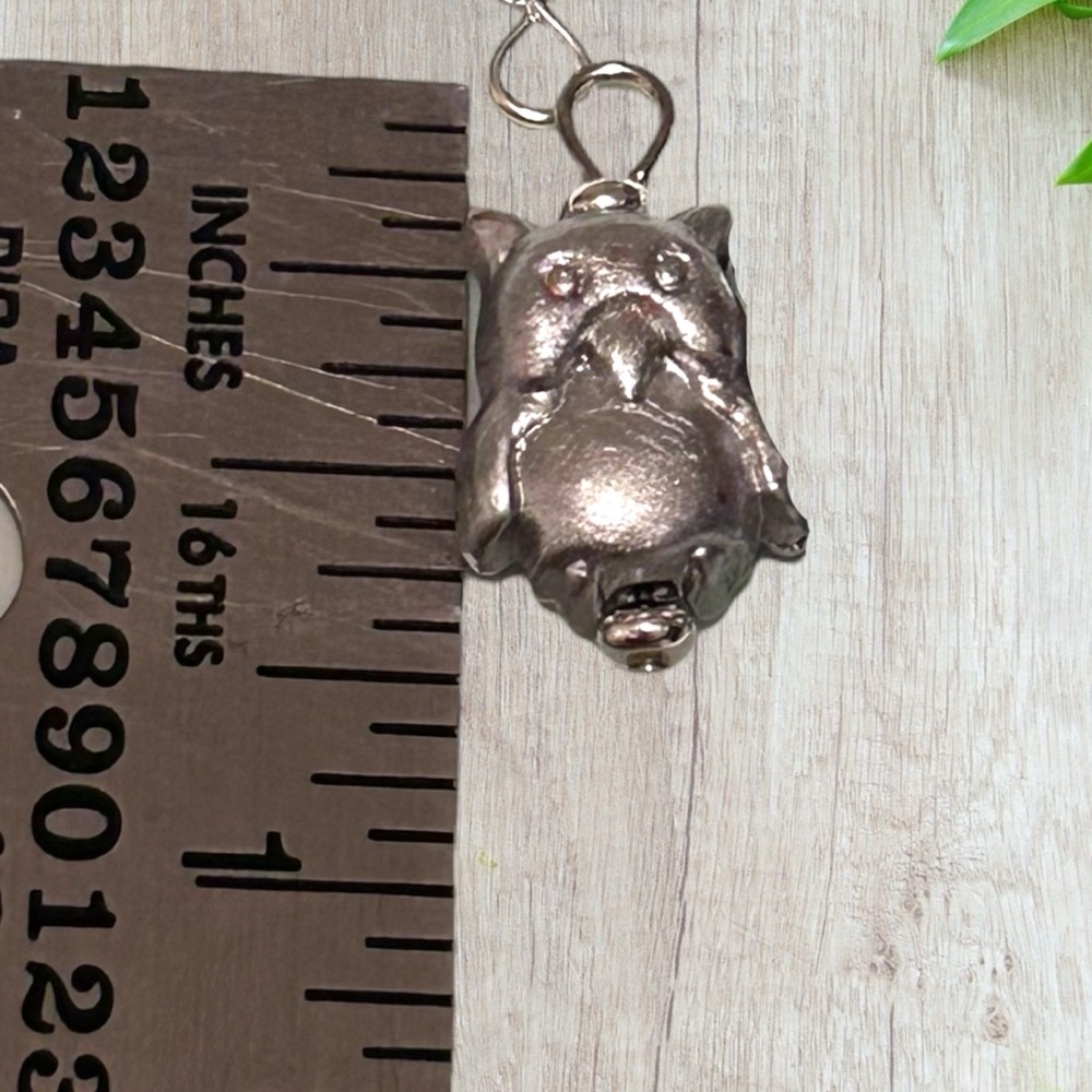 HAND CRAFTED Earrings Owl Silver Dangle Harry Potter Steampunk Hedwig Pierced - Picture 5 of 5